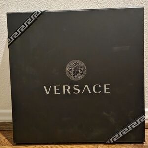 Versace Black Box [Empty] with Silver Logo For Gifting
